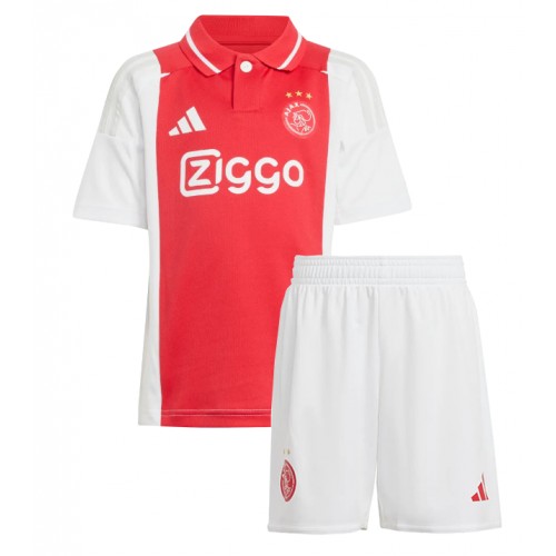 Fotbalové Dres Ajax Dětské Domácí 2024-25 Krátký Rukáv (+ trenýrky)